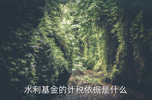 水利基金的繳納按照什么依據(jù)，水利基金的計稅依據(jù)及稅率
