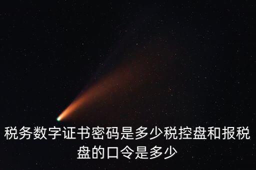 新報(bào)稅盤密碼是什么，稅務(wù)數(shù)字證書密碼是多少稅控盤和報(bào)稅盤的口令是多少