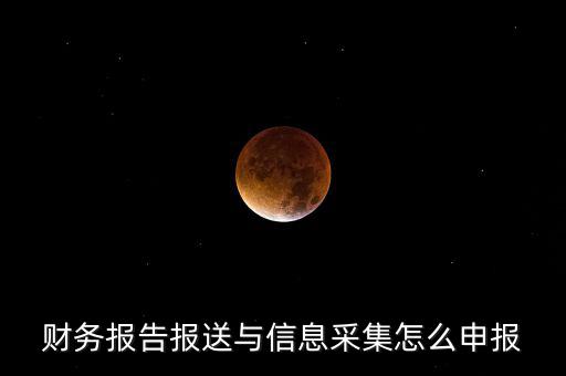 財(cái)務(wù)報(bào)送與信息采集是什么，財(cái)務(wù)報(bào)告報(bào)送與信息采集怎么申報(bào)