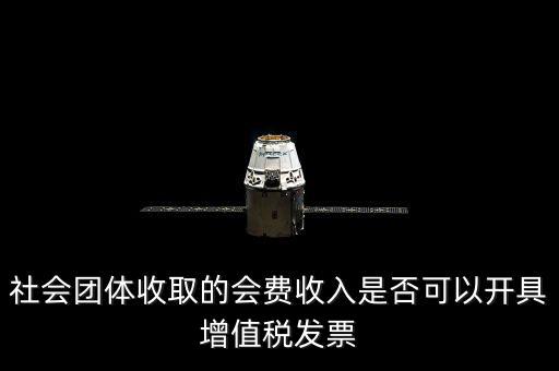 社會團(tuán)體收取的會費收入是否可以開具增值稅發(fā)票