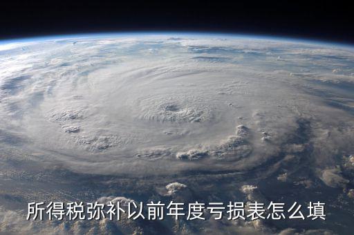 地稅彌補以前年度虧損填什么，所得稅彌補以前年度虧損表怎么填