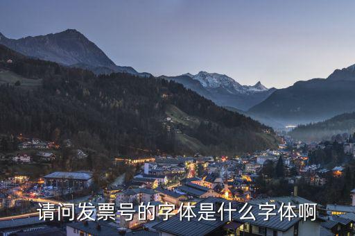 微信發(fā)票代碼是什么字體，發(fā)票的編號(hào)是用什么字體