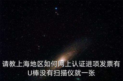 上海 u棒派什么用，請教上海地區(qū)如何網(wǎng)上認證進項發(fā)票有U棒沒有掃描儀就一張