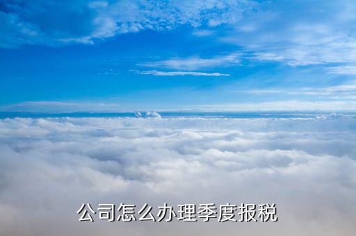 什么企業(yè)按季度申報(bào)稅，公司怎么辦理季度報(bào)稅