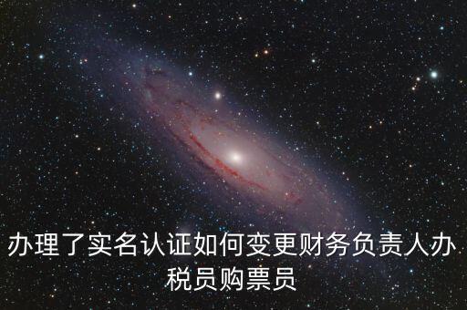 辦稅員在什么網(wǎng)上變更，辦理了實(shí)名認(rèn)證如何變更財(cái)務(wù)負(fù)責(zé)人辦稅員購(gòu)票員