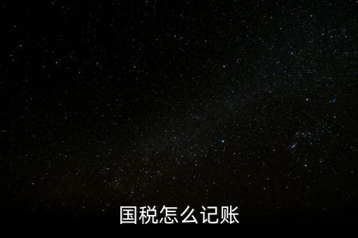 什么稅收記賬，國稅怎么記賬