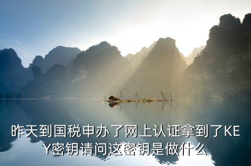 國稅密鑰和證書是什么，國稅網(wǎng)的網(wǎng)上認證密鑰是做什么用的過期了怎么辦