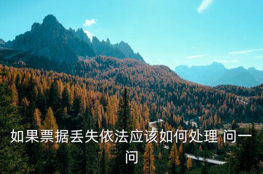 財(cái)政票據(jù)丟失為什么要上報(bào)，財(cái)政性票據(jù)對(duì)方發(fā)票聯(lián)丟失怎么辦