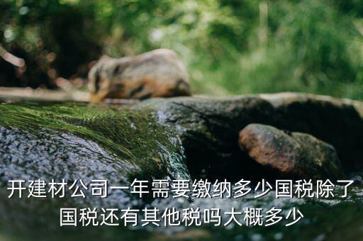 建材生產(chǎn)公司交什么稅，建材業(yè)個體戶要交什么稅