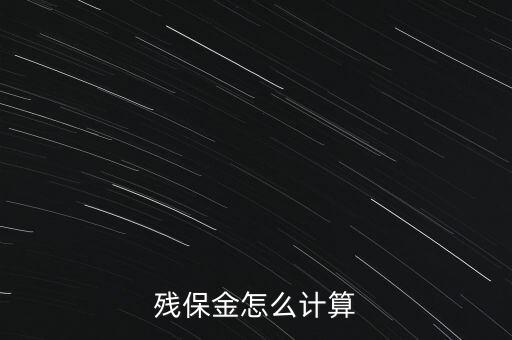 殘保金是什么意思，公司就一個人工資是800元月請問交多少殘保金