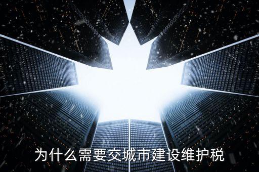為什么要交城建稅，我是小規(guī)模為什么在窗口要多交城市維護(hù)建設(shè)稅