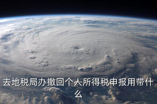 去地稅作廢申報需要帶什么影響，去地稅局辦撤回個人所得稅申報用帶什么