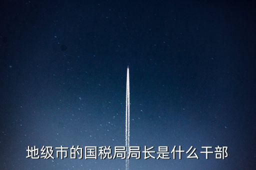 地級(jí)市的國稅局局長(zhǎng)是什么干部