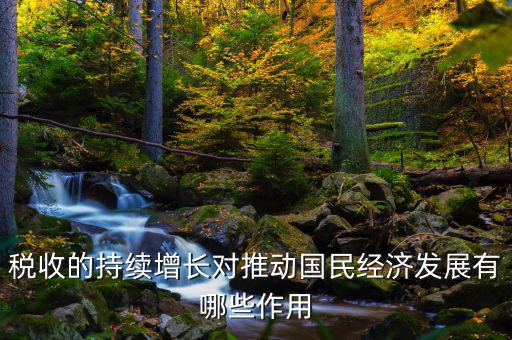 稅收的持續(xù)增長對(duì)推動(dòng)國民經(jīng)濟(jì)發(fā)展有哪些作用