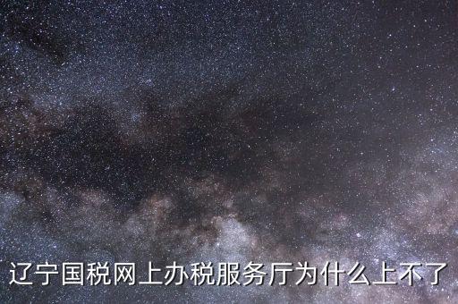 遼寧國稅網(wǎng)上辦稅服務廳為什么上不了