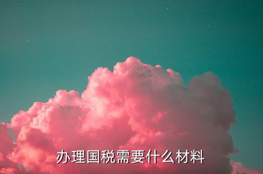 國(guó)稅局交稅要什么證件，辦理國(guó)稅需要什么材料