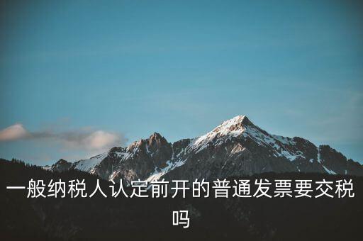 認(rèn)定前發(fā)票是什么，認(rèn)證發(fā)票提示提交發(fā)票為認(rèn)定前發(fā)票我們早就是一般納稅人了  搜
