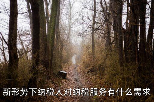 納稅服務(wù)的要求是什么，新形勢(shì)下納稅人對(duì)納稅服務(wù)有什么需求