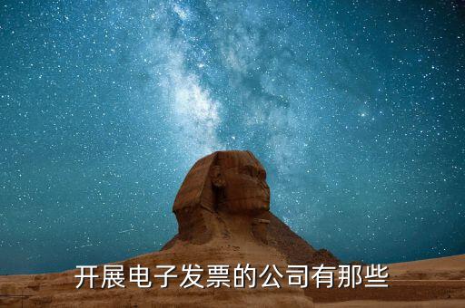 電子發(fā)票單位是什么，開展電子發(fā)票的公司有那些