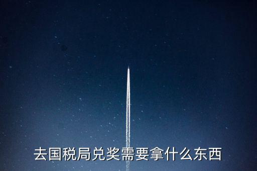 去國稅局兌獎(jiǎng)需要拿什么東西