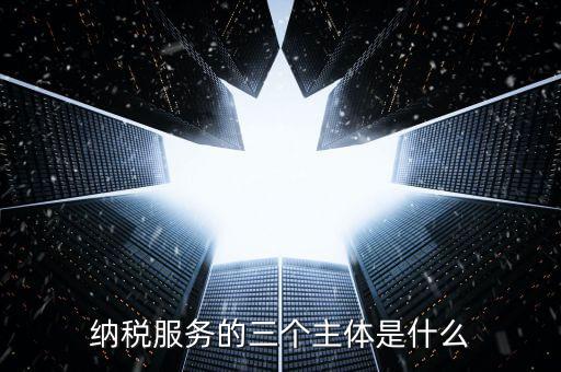 納稅服務科是干什么的，納稅服務的三個主體是什么