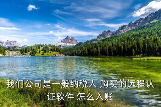 一般納稅人 網(wǎng)上認(rèn)證 認(rèn)定計(jì)入什么科目，我們公司是一般納稅人 購買的遠(yuǎn)程認(rèn)證軟件 怎么入賬
