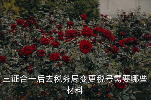 稅號(hào)變更需要什么合同，三證合一后去稅務(wù)局變更稅號(hào)需要哪些材料