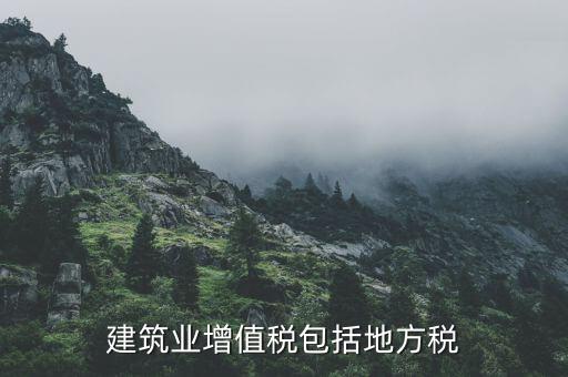 建筑業(yè)增值稅包含什么，建筑業(yè)增值稅