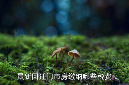 回遷房都繳納什么稅，買二手回遷房需要交哪些稅費