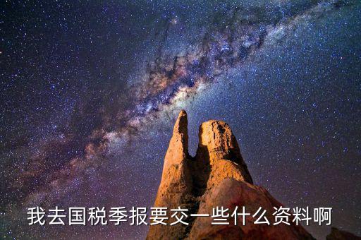 國(guó)稅季度申報(bào)需要帶什么，我去國(guó)稅季報(bào)要交一些什么資料啊
