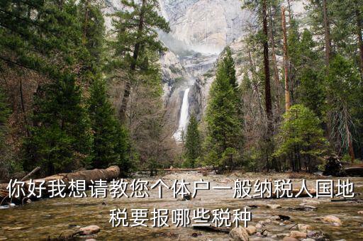 一般納稅人地稅交什么稅，地稅應(yīng)交哪些稅