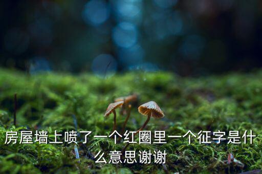 墻上印征收是什么意思，房屋墻上噴了一個(gè)紅圈里一個(gè)征字是什么意思謝謝