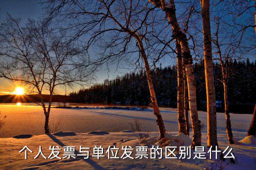 個人發(fā)票是什么樣，個人發(fā)票與單位發(fā)票的區(qū)別是什么