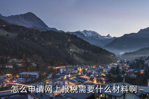 網(wǎng)上報(bào)稅需要辦理什么，申請(qǐng)網(wǎng)上報(bào)稅需要什么手續(xù)啊
