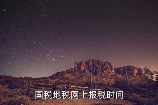 地稅年報報什么時候，國稅地稅網(wǎng)上報稅時間