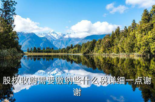 股權(quán)收購(gòu)要交什么稅，股權(quán)收購(gòu)需要繳納哪些稅費(fèi)繳納稅費(fèi)的是收購(gòu)方還是轉(zhuǎn)讓方