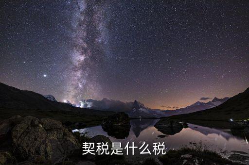 什么叫個稅契稅，我買房子要交個稅什么是個稅