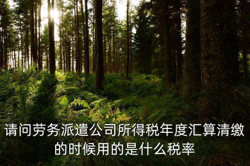 派遣選擇什么稅目，勞務派遣公司應交什么稅種
