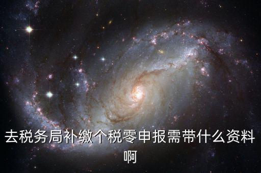 補繳個稅需要什么資料，去稅務局補繳個稅零申報需帶什么資料啊