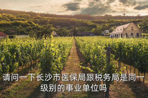 國稅局是什么醫(yī)保，請問一下長沙市醫(yī)保局跟稅務(wù)局是同一級別的事業(yè)單位嗎