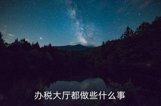 稅務(wù)大廳承擔(dān)什么責(zé)任，辦稅大廳都做些什么事