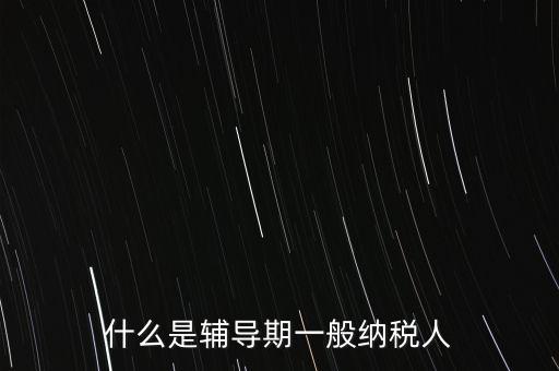 什么事輔導(dǎo)期，一般納稅人輔導(dǎo)期無論是工業(yè)還是商業(yè)等都是6個月嗎