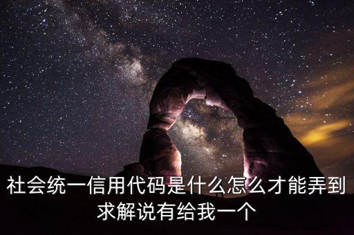 社會信息用代碼是什么樣的，深圳碼統(tǒng)一社會信用代碼是什么