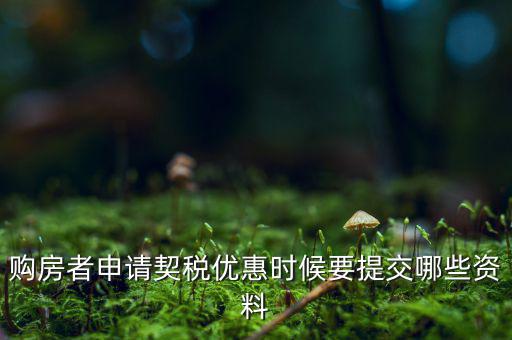 辦理契稅優(yōu)惠需要什么資料，如何辦理首套房契稅減免需要什么材料