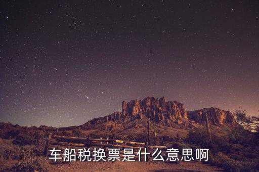 車(chē)船稅發(fā)票是什么意思，車(chē)船稅換票是什么意思啊