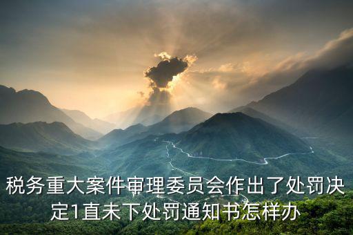 重大稅務(wù)案件審理委員會(huì)審什么，經(jīng)重大案件審理的稅務(wù)案件由哪一個(gè)部門(mén)移送