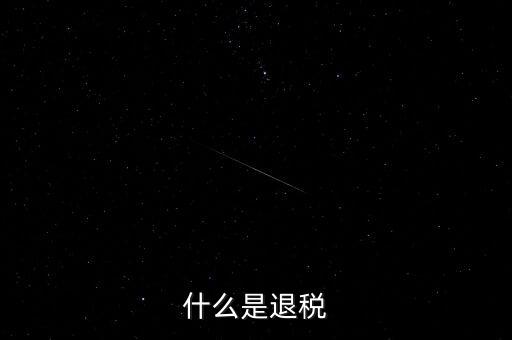 什么為服務(wù)項(xiàng)下的退稅，什么是退稅