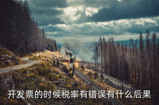增值稅稅率稅率錯(cuò)誤的是什么意思，開發(fā)票的時(shí)候稅率有錯(cuò)誤有什么后果