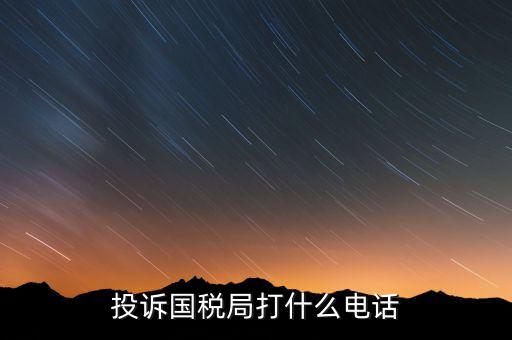 投訴國(guó)稅局 打什么電話，稅務(wù)局什么舉報(bào)電話呀居然沒(méi)人接太可惡了