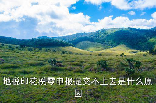 為什么印花稅申報失敗，地稅印花稅零申報提交不上去是什么原因